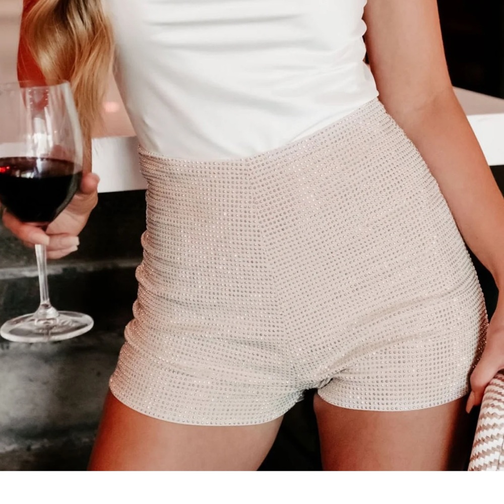 Metallic dressy shorts